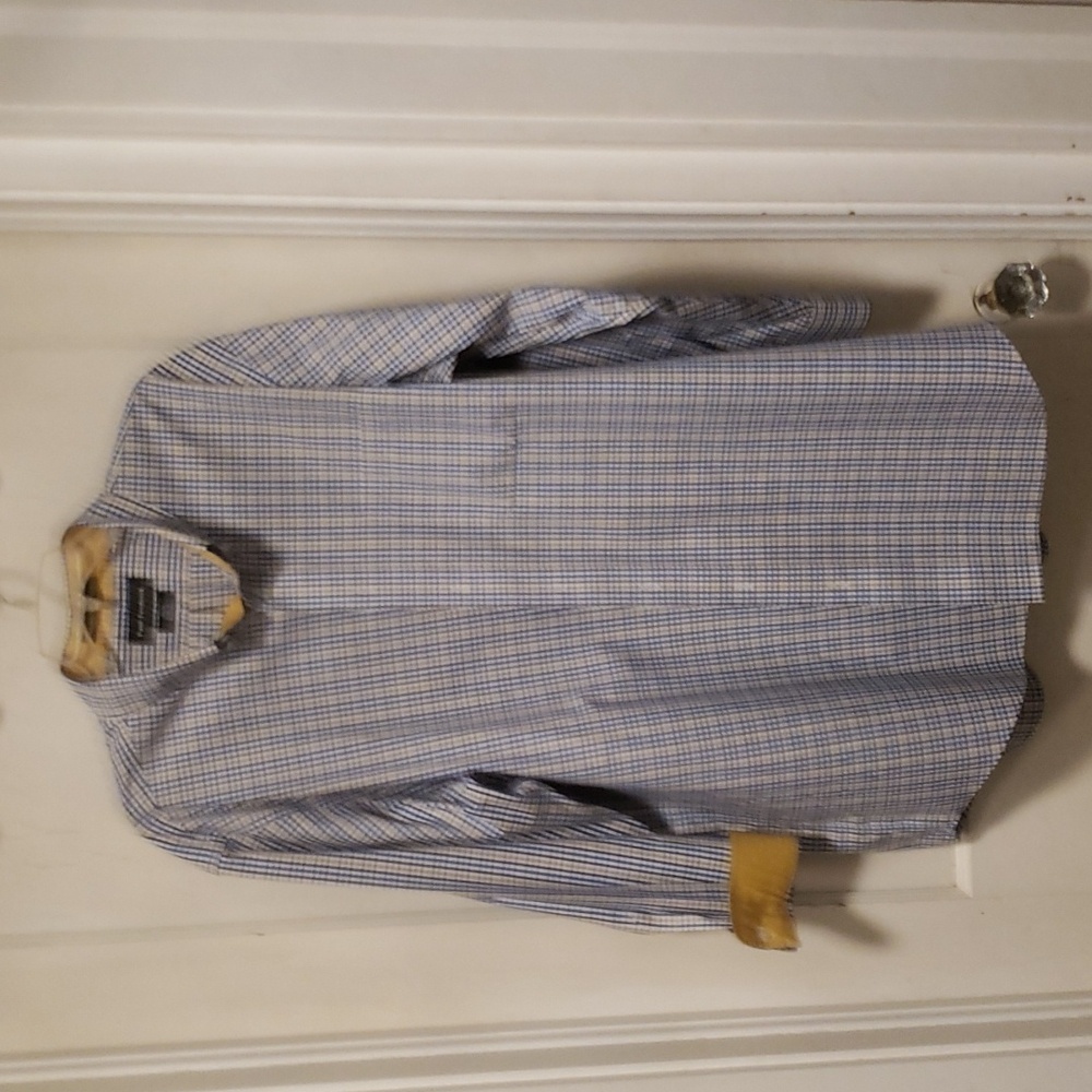 Paul Fredrick Classic Fit Non Iron Two Ply Cotton Button Down Longsleeve 18 x 34